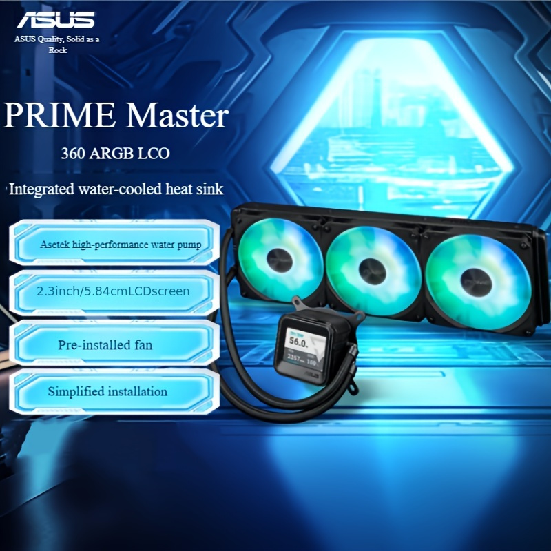     360 argb lcd   liquid cooler, gaming  , liquid cooling system,  , rgb lighting, durable construction,   cooling,   cooler, lcd monitor cooler,  , pc enthusiasts 0