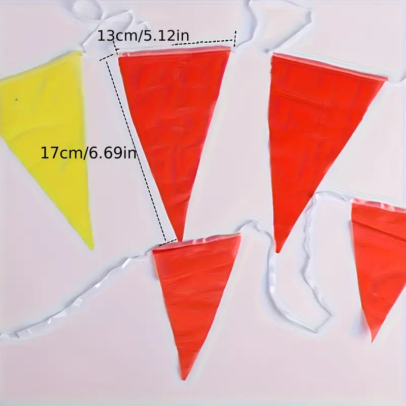 60 Bandierine Triangolari Multicolori - Festone Decorativo 15m Per Feste E Compleanni - Foto 3