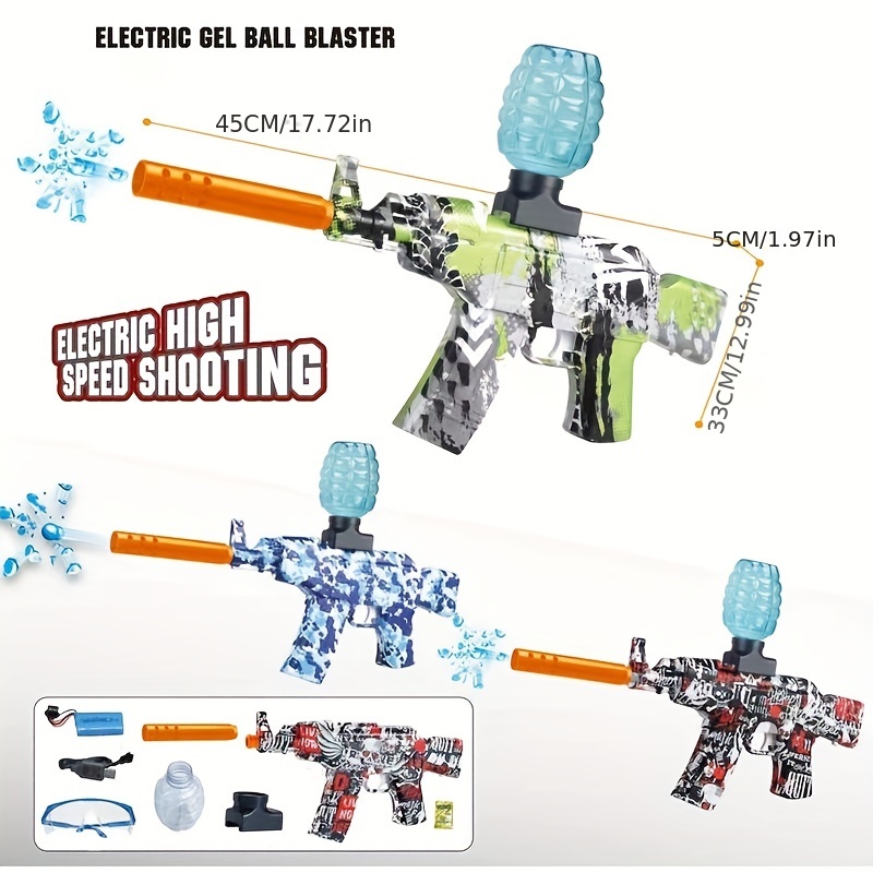 Combo Military Toy Gun Electric Gel Blaster - Temu