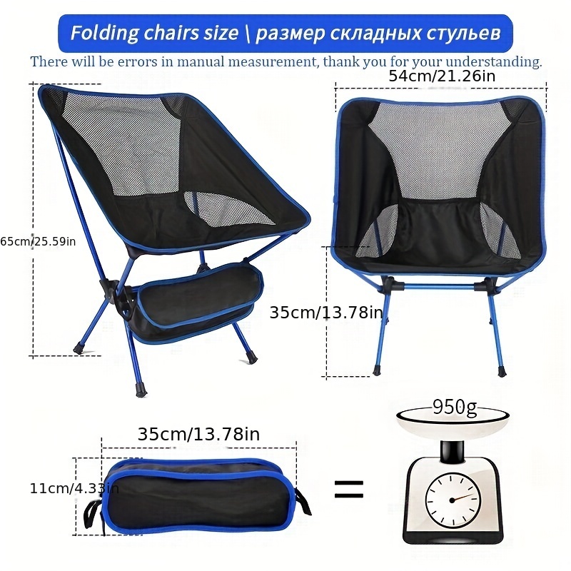 Fishing Chair Beach Chair Outdoor Foldable Chair Recliner Portable  Multifunction Fishing Chair Applicable to All Terrain