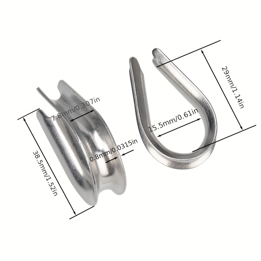 M6, 10pcs 304 stainless steel swivel snap , high quality wire rope