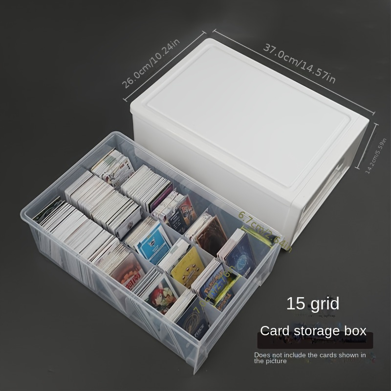 Card Storage Box For Trading Cards Game Hard Cards Box Can - Temu