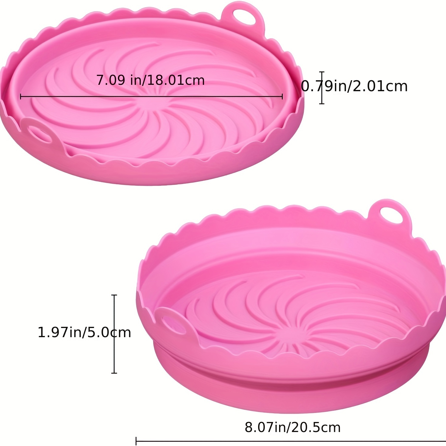 Silicone Air Fryer Liners For Ultrean 4.2 Qt - 6 Qt Air Fryer, Reusable Air  Fryer Silicone Basket Silicone Pot Round Air Fryer Oven Accessories  Compatible With Ultrean Air Fryer - Temu