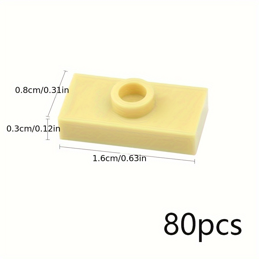 80pcs DIY Thin Brick Assembles Particles Building Blocks Kid Toys