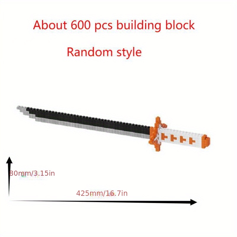 Building Block Knife Set Assembled Building Blocks Small - Temu