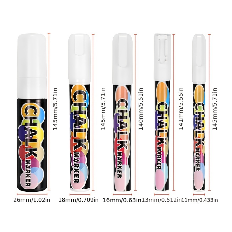 White Dry Erase Chalk Markers Liquid White Chalk Markers - Temu