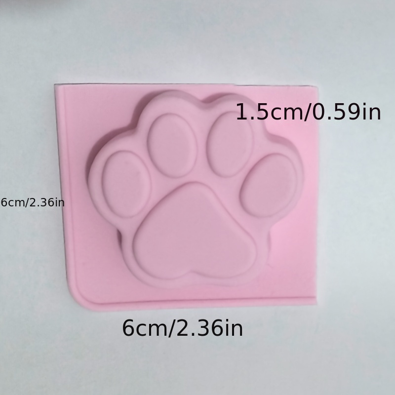 Image of 1pc Cat Paw Silicone Candle Mold Cute