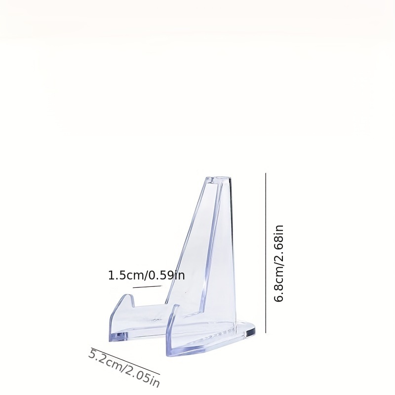 Mini Clear Acrylic Easel Stands Coin Display Easel 2.7 Inch Tall