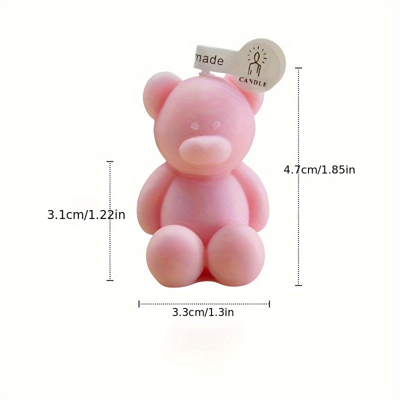 Handmade Aroma Candles Rose Bear DIY Gifts Soy Wax Scented Candle Bears  Creative Birthday Candle Home Decoration - AliExpress