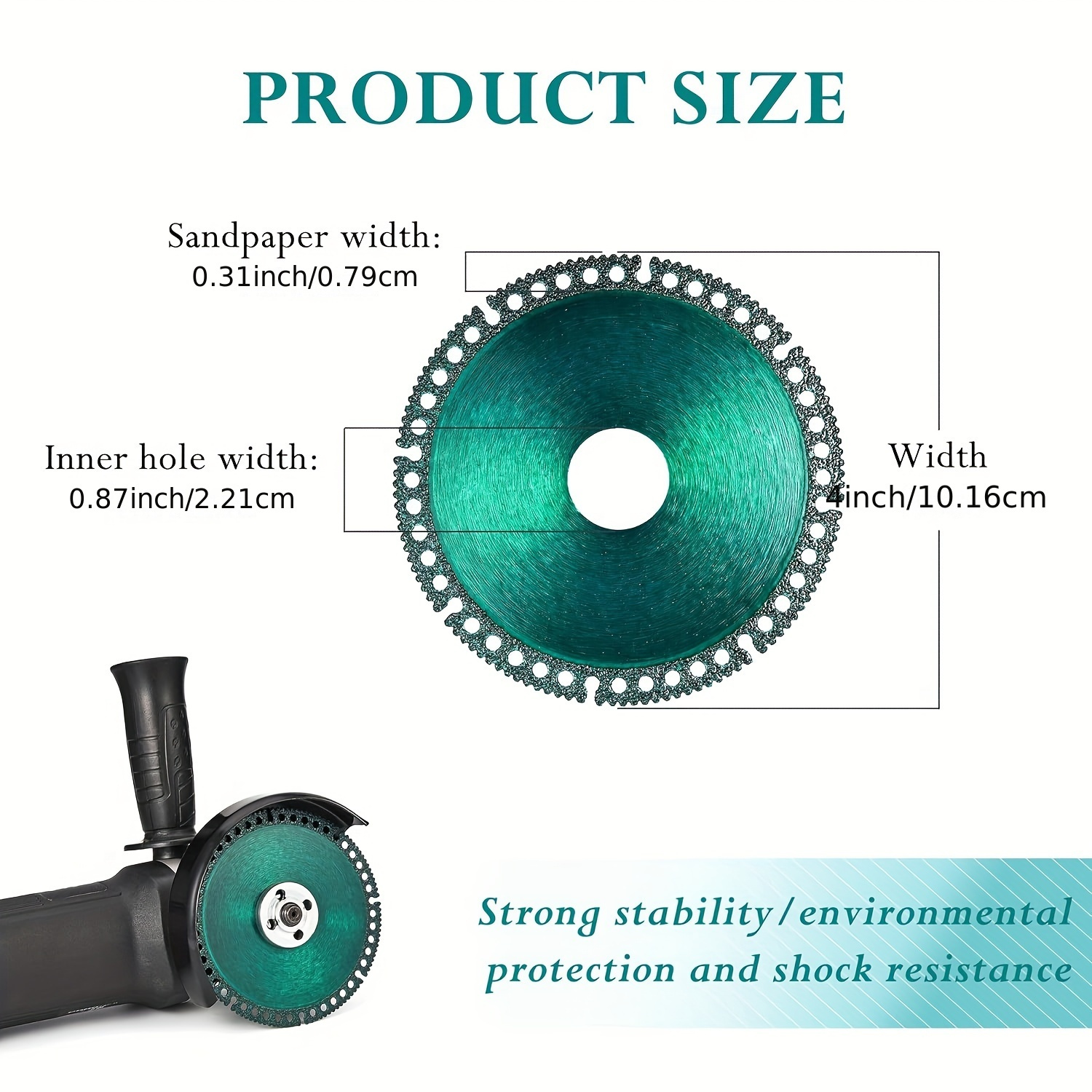 Indestructible Disc for Grinder, 4inch Composite Multifunctional