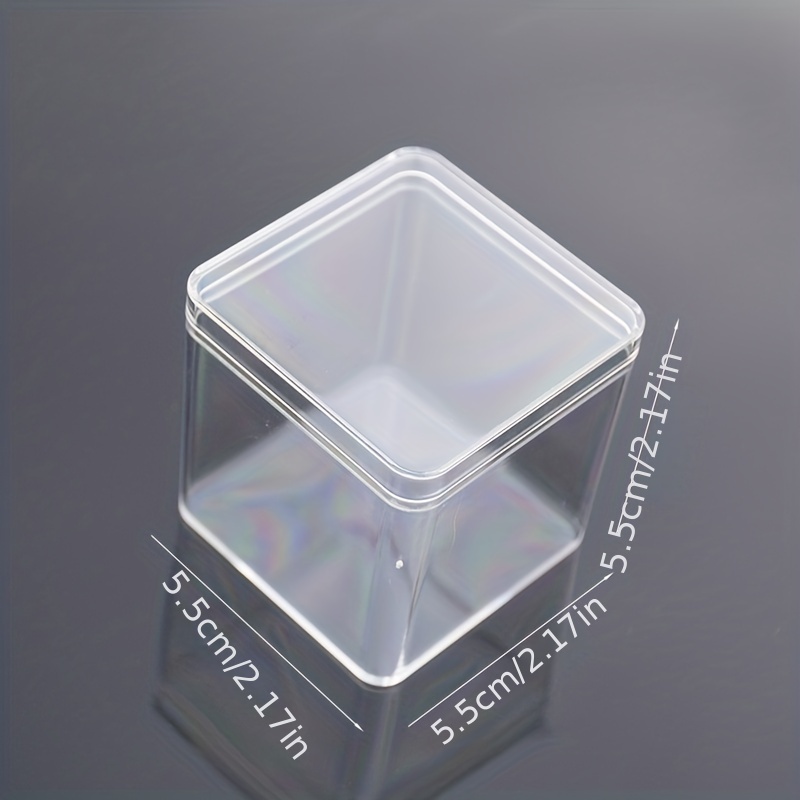 Square Storage Box Clear Plastic Lid Perfect Organizing Temu