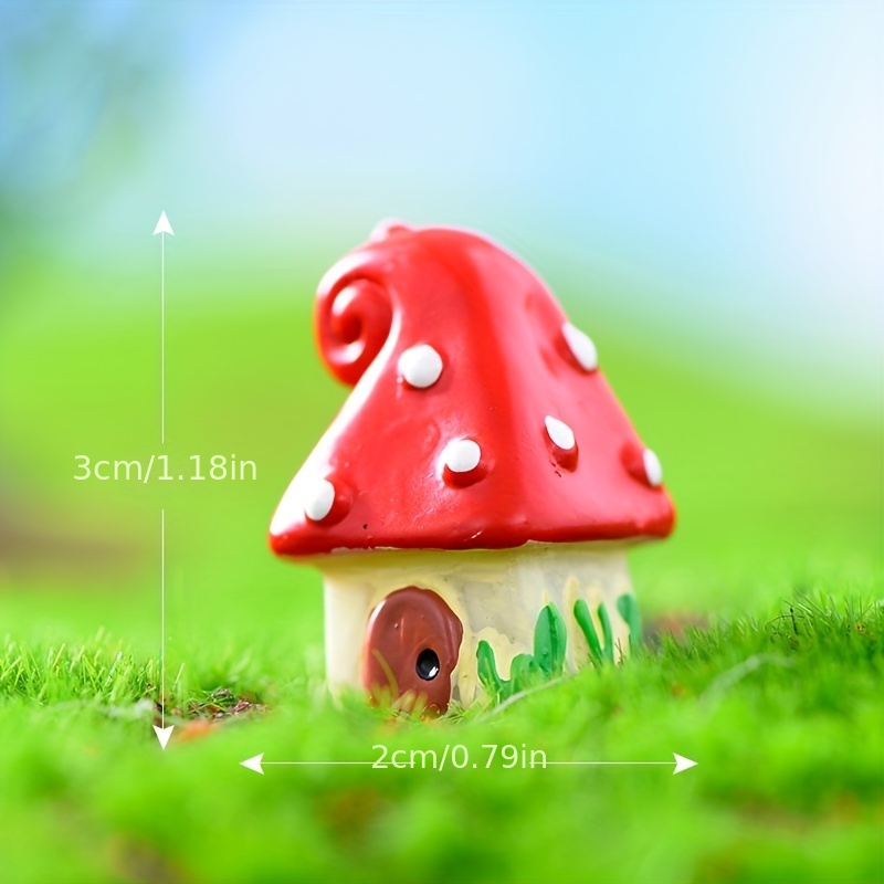 20Pcs/lot Artificial Three Head Mushrooms Decorative Fake Vegetables Home  Decoration Micro Landscape Bonsai Foam Craft