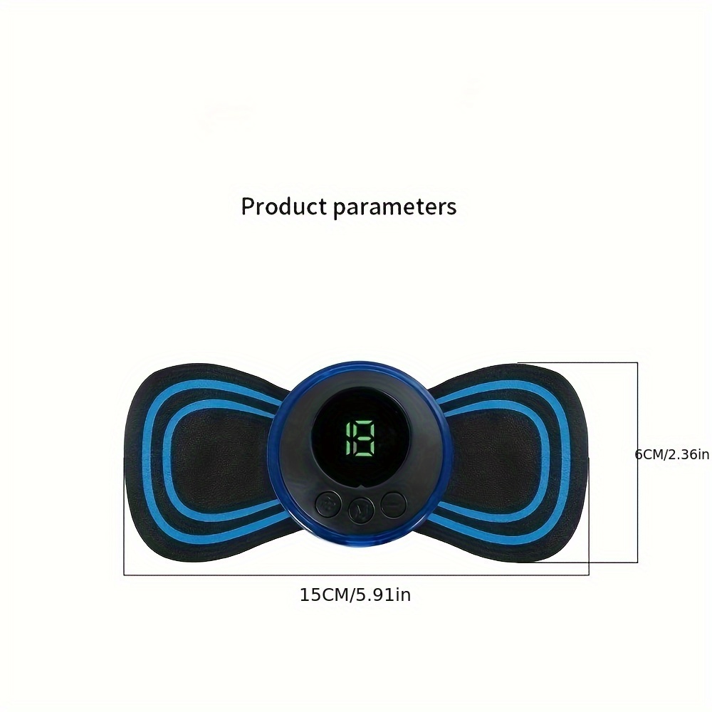 Ems Electric Pulse Neck Massager Neck Massage Patch Back Sticker Muscle  Stimulator Portable Relaxation Remote Control Model - Temu