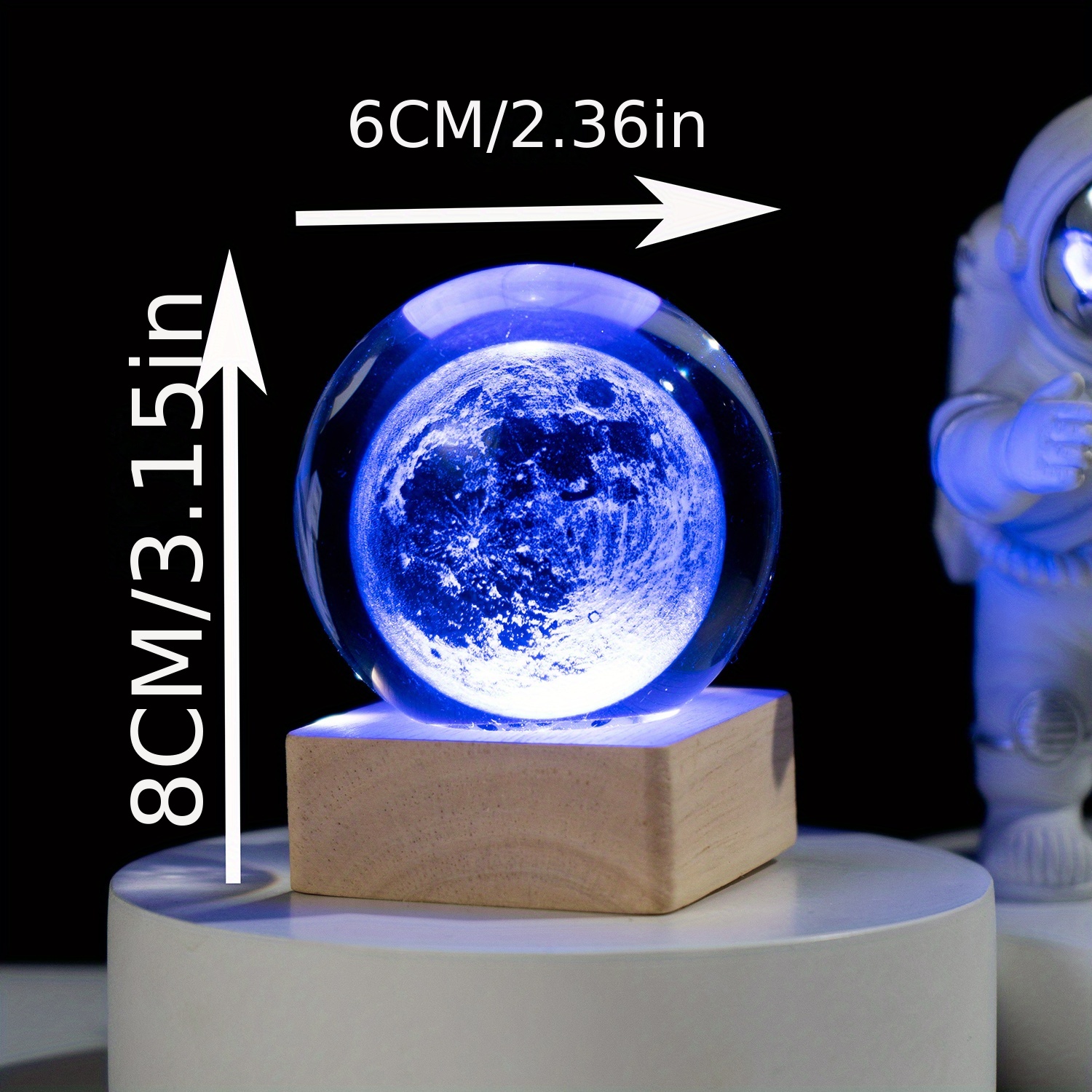 Bola de Cristal Luz de Noche con Proyecciones Interestelares – CosmoSphere