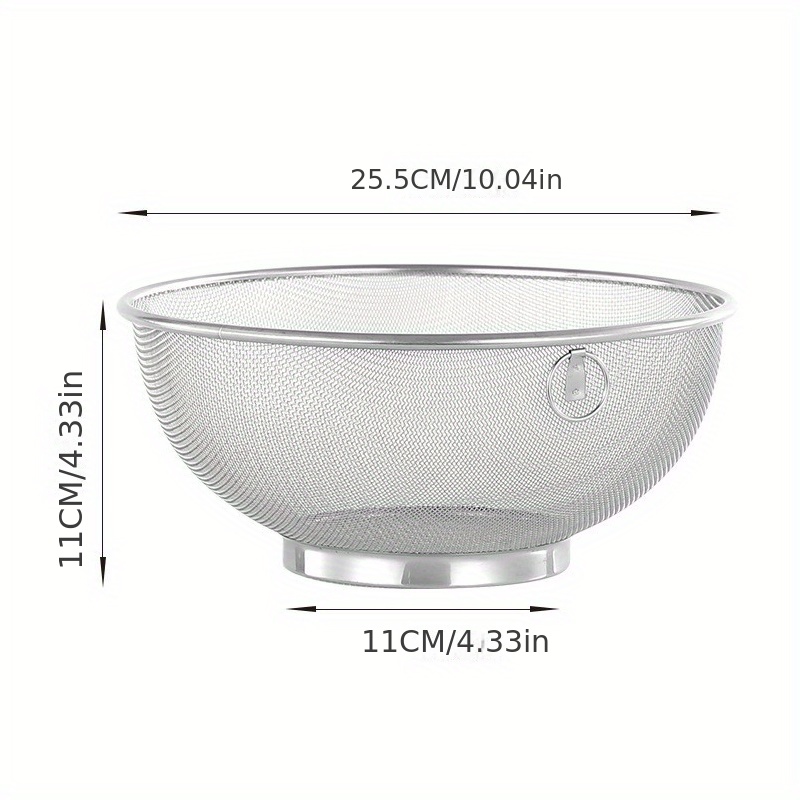 Metal Colander, Drain Basket, Rice Washing Sieve, Vegetable Washing ...