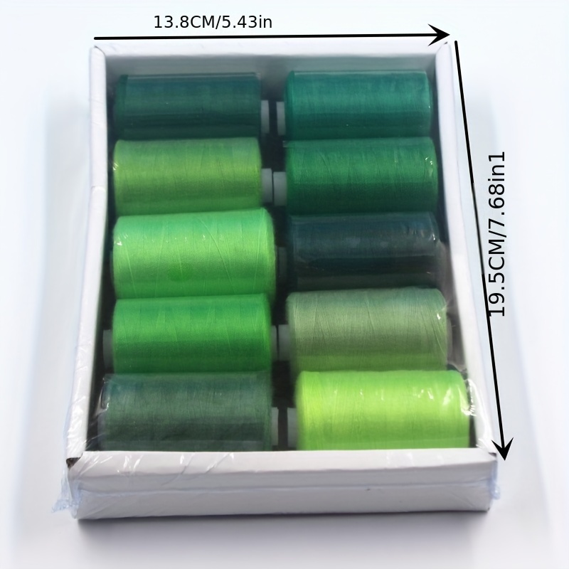 10 Color Set of Embroidery Threads