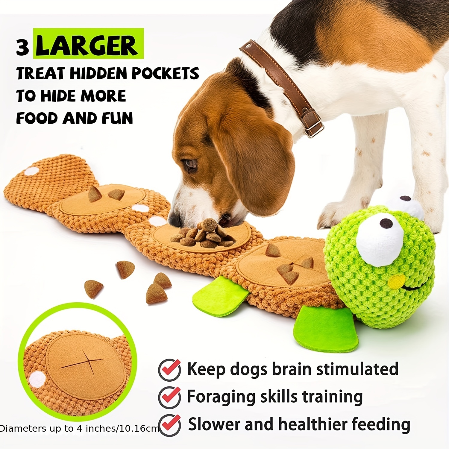 Dog Puzzle Toys - Enrichment Treat Dispensing Squeaky Crinkle Snuffle Smart  Dog Toy, Dog Toys For Boredom And Stimulating, Durable Plush No Stuffing  Toys For Large Medium Small Dog Puppy - Temu Germany