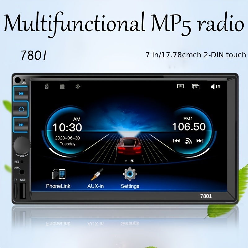 Dual Din Wince System Car Stereo Bt Iso Touch Screen Mp5 - Temu