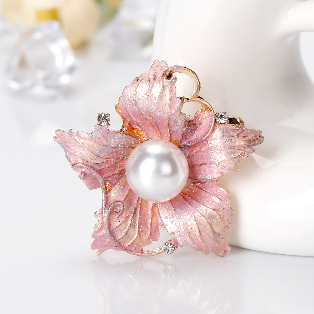 Broches de flores de perla de moda de lujo para ropa de mujer, broche de  flor de rosa de cristal Regalo para accesorios de niña para joyería -   México
