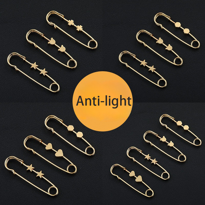 Rose Gold/silver Safety Pin 55mm Decorative Pins 20pcs Push 