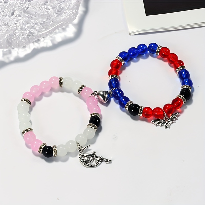 Hello Kitty Angel & Devil Beaded Best Friend Bracelet Set