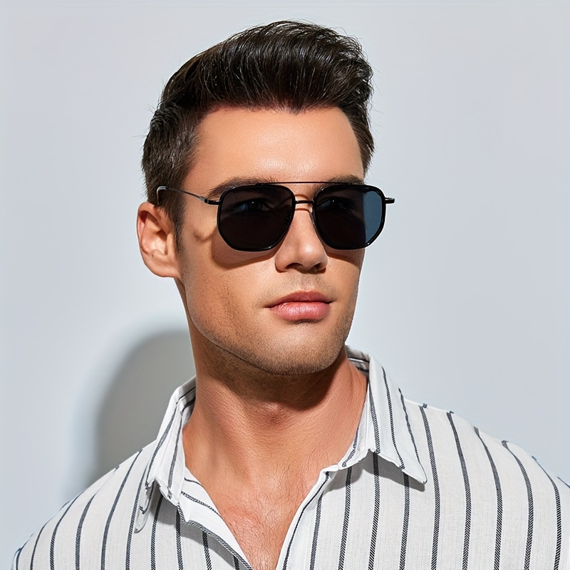 Trending 2023 Square Sunglasses Men Fashion Oversized Outdoor Sun