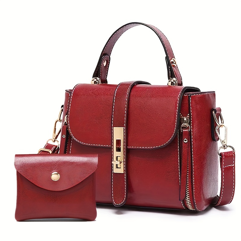 Burgundy purse discount