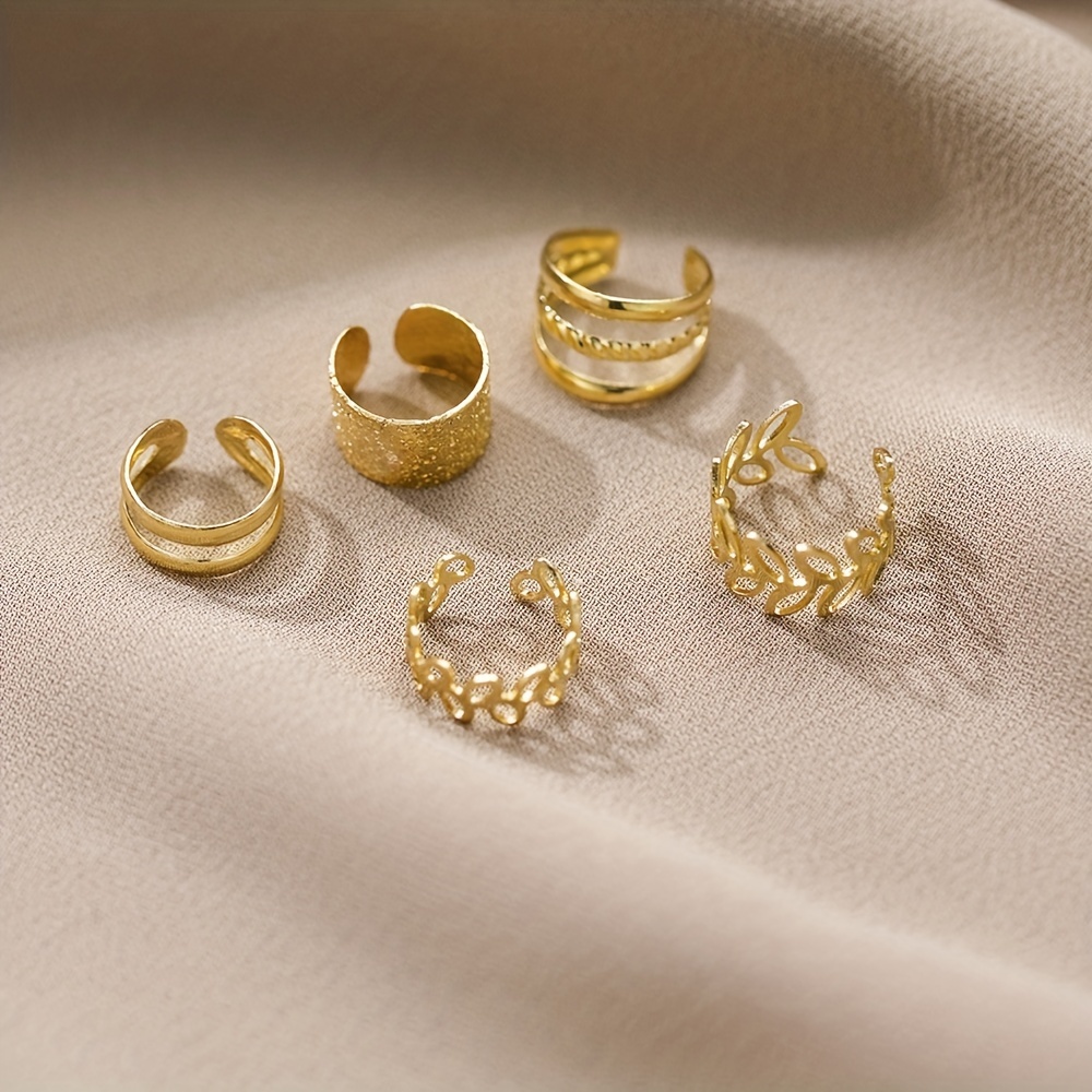 Gold Earrings For Upper Ear Piercing - Temu