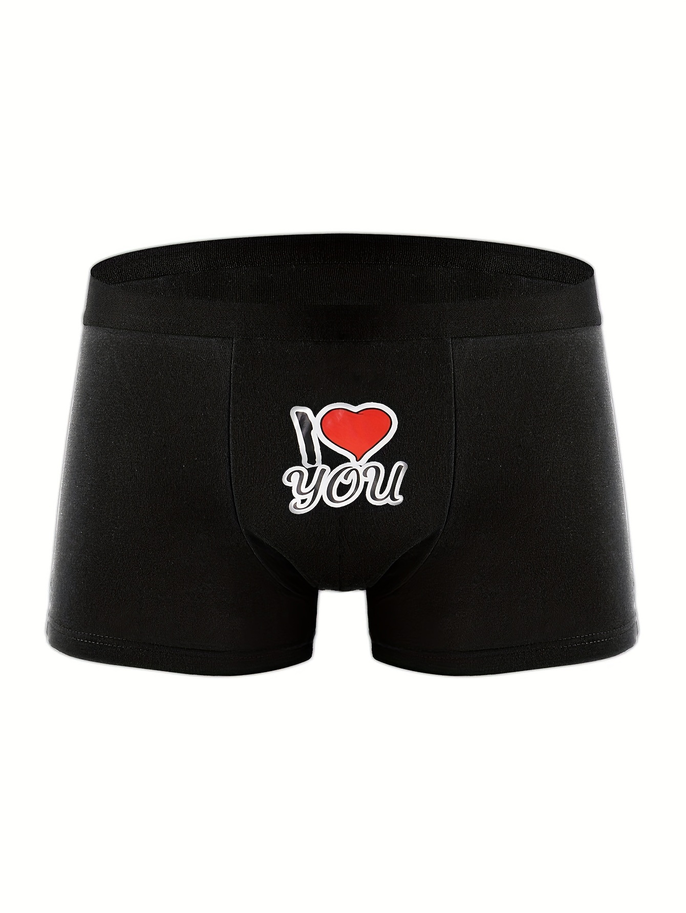 Man Heart Love Underwear Romantic Valentines Day Sexy Boxer Briefs