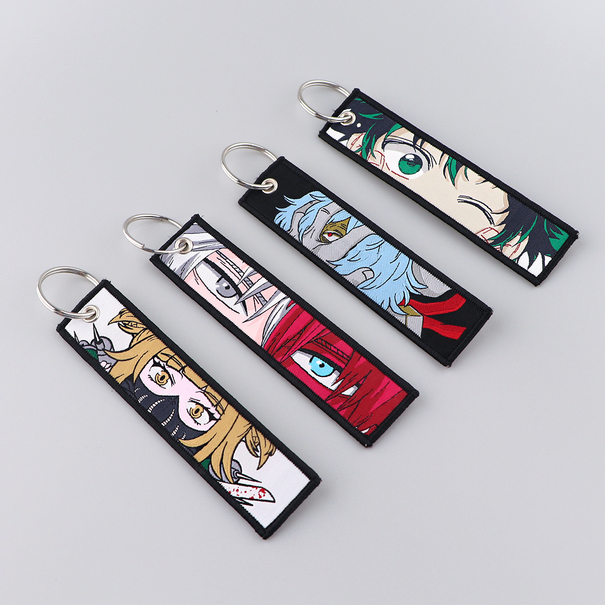 Anime Peripherals Embroidered Keychains Key Tag Jet Tag For Men