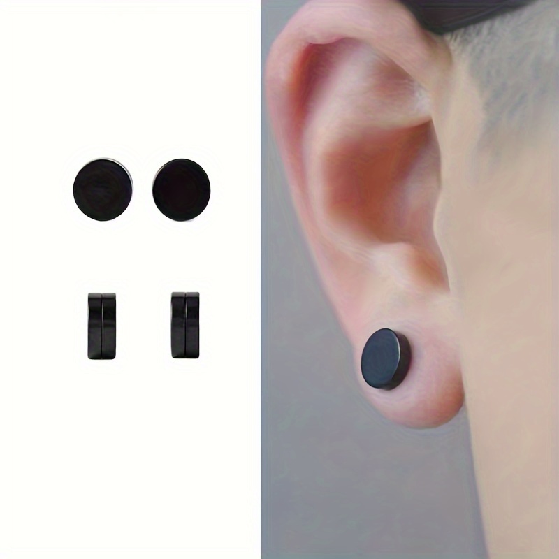 Non piercing Earrings Men Ear Clip Ear Hoops Men Hoop - Temu