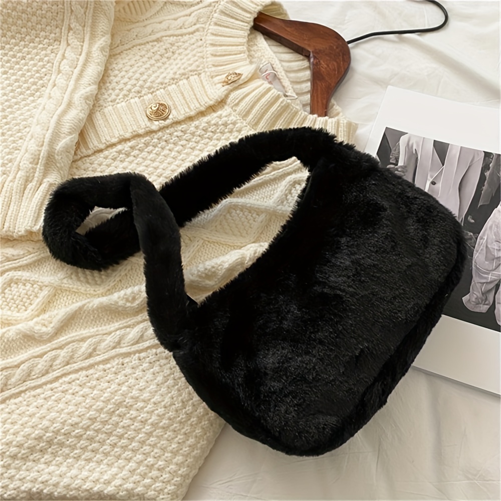 Charles and keith fur bag hot sale