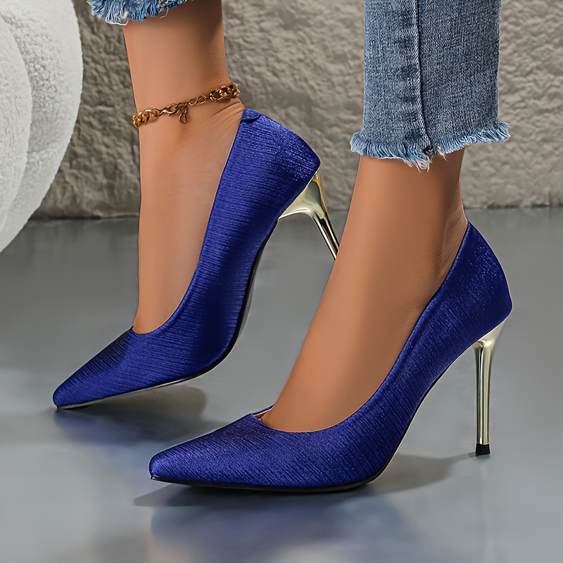 Navy blue stiletto on sale heels