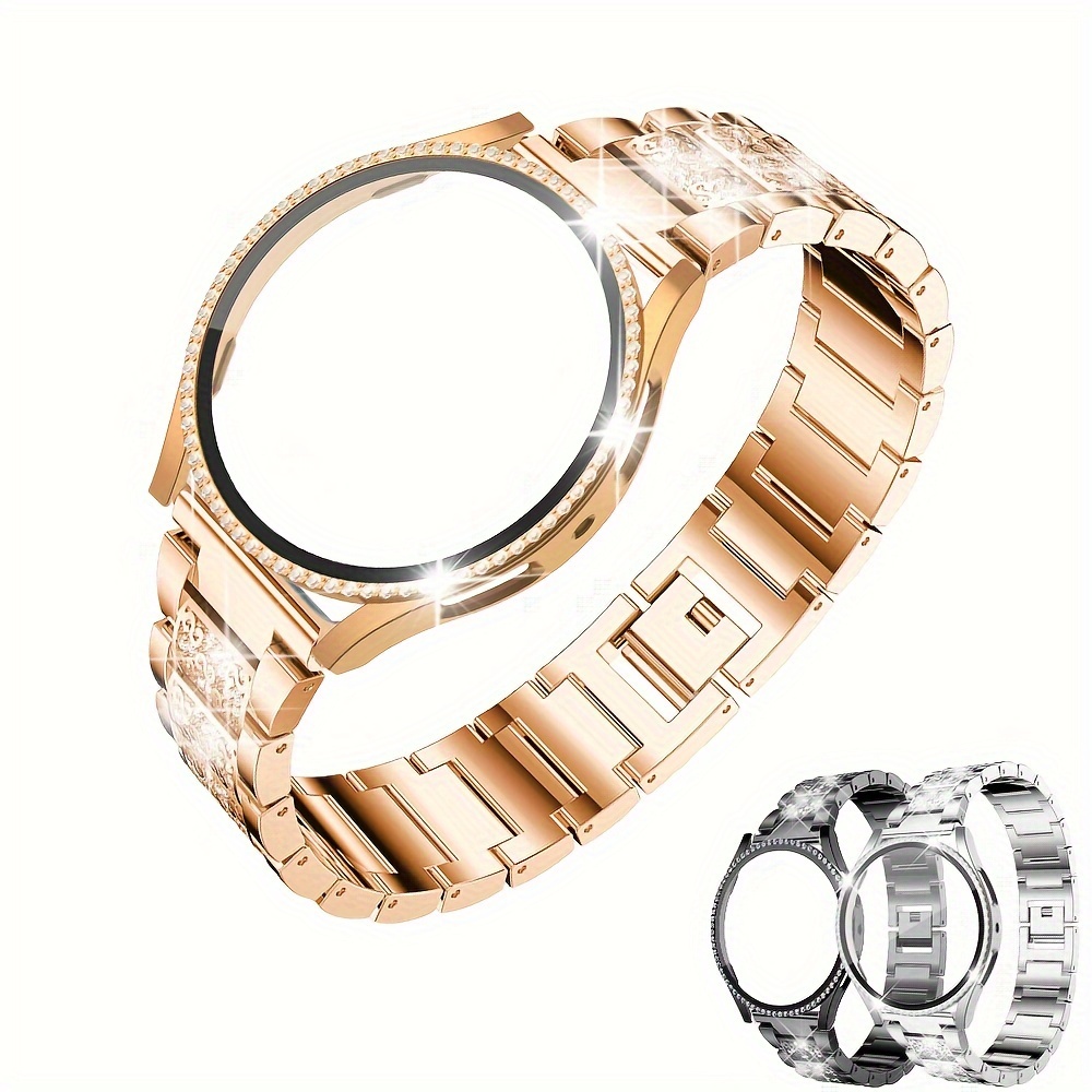 Luxury Watch Band For Samsung Galaxy Watch 4 40mm Women Lady Chain  Stainless Steel Bracelet for