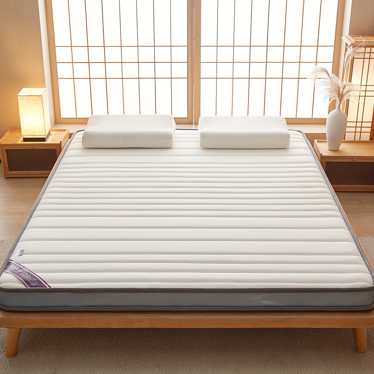  Colchón grueso de espuma viscoelástica para tatami,  hipoalergénico, para colchón, colchón, colchón, colchón, colchón, colchoneta,  colchoneta para campamento, cama de invitados, espuma de látex : Hogar y  Cocina