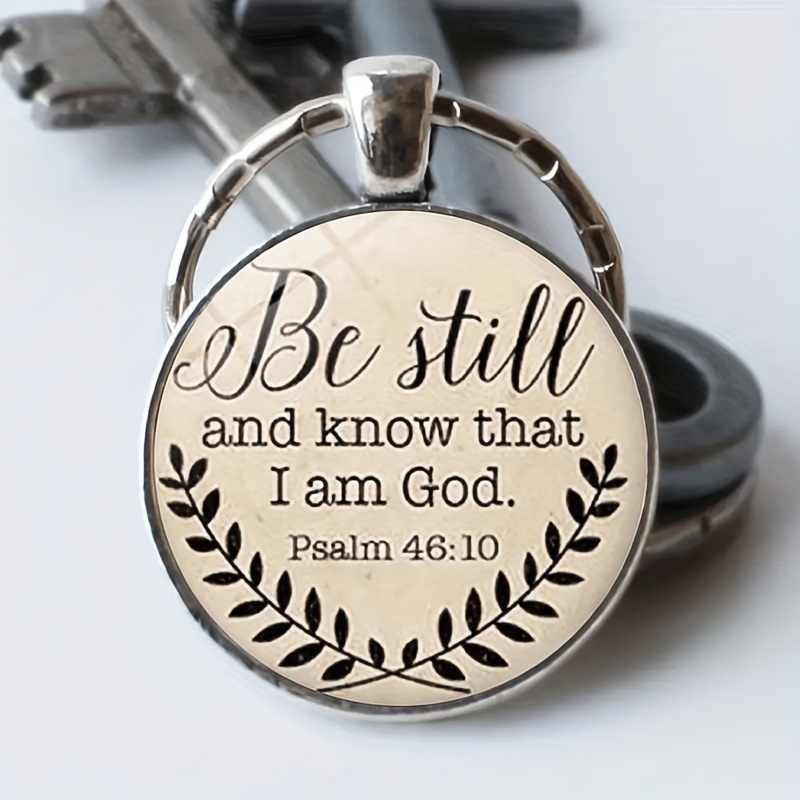 Metal Cross Keychain let God Lead Letter Graphic Religious - Temu