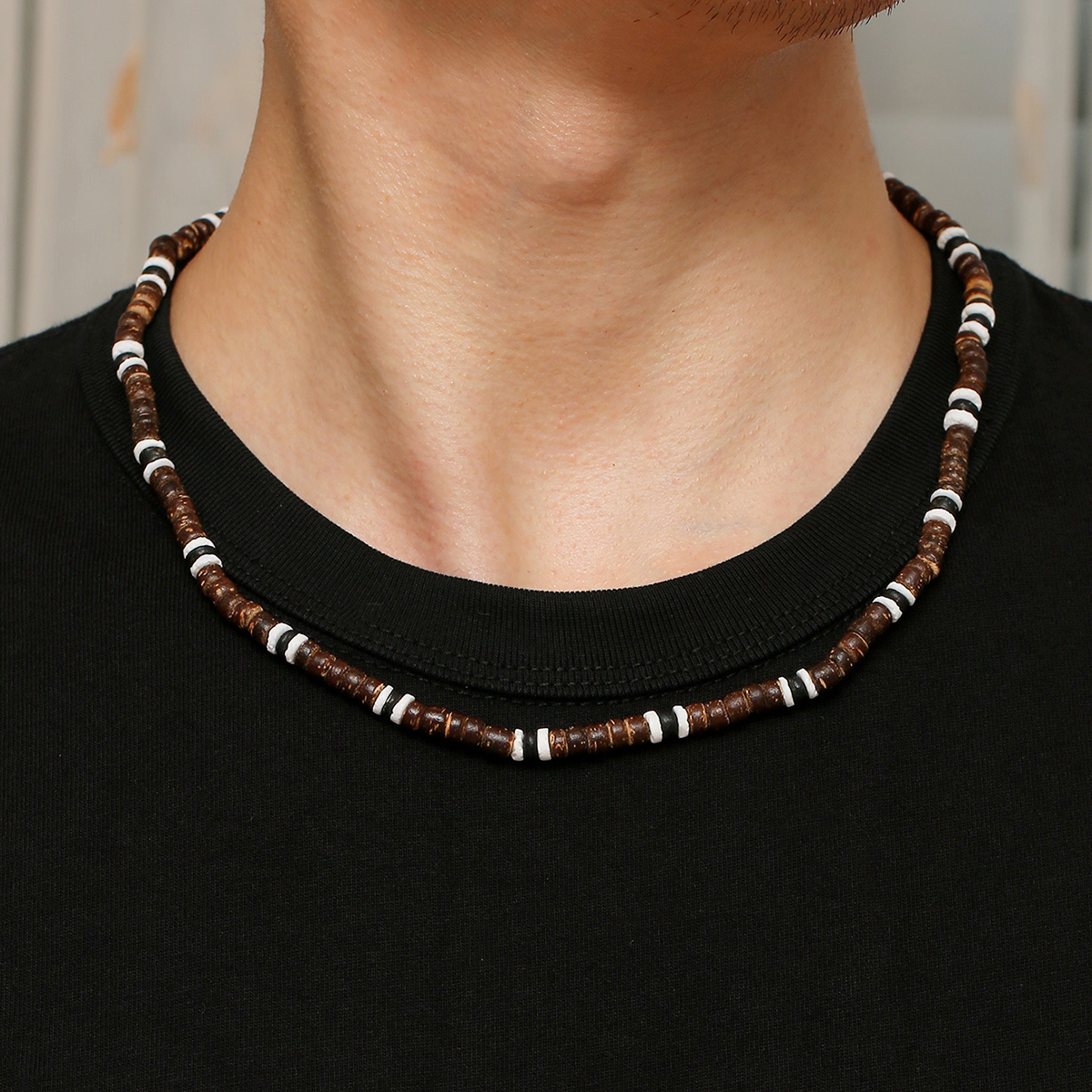 Mens Choker Necklace Onyx Necklace Mens Beaded Choker - Surfer necklace -  men's jewelry - boys necklace, boys choker