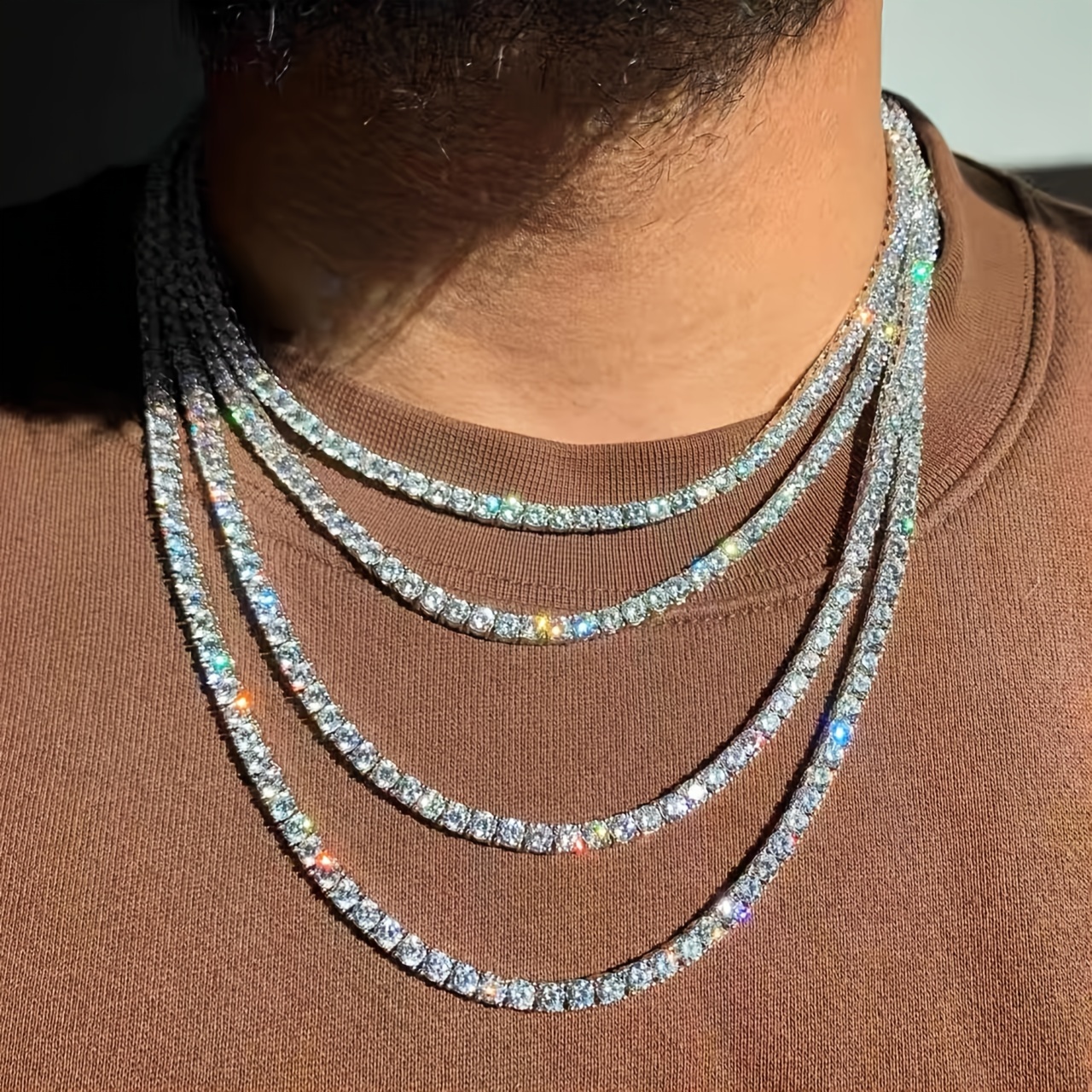 Rhinestone-chain Necklace