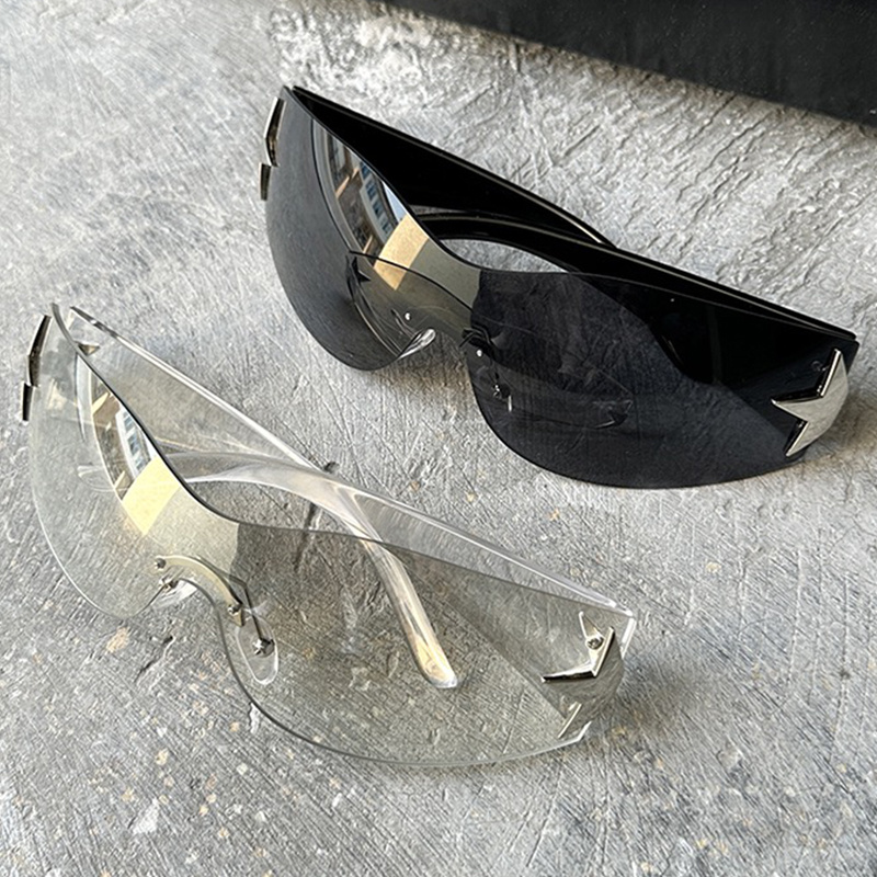 Louis Vuitton Studded Rimless Shield Sunglasses