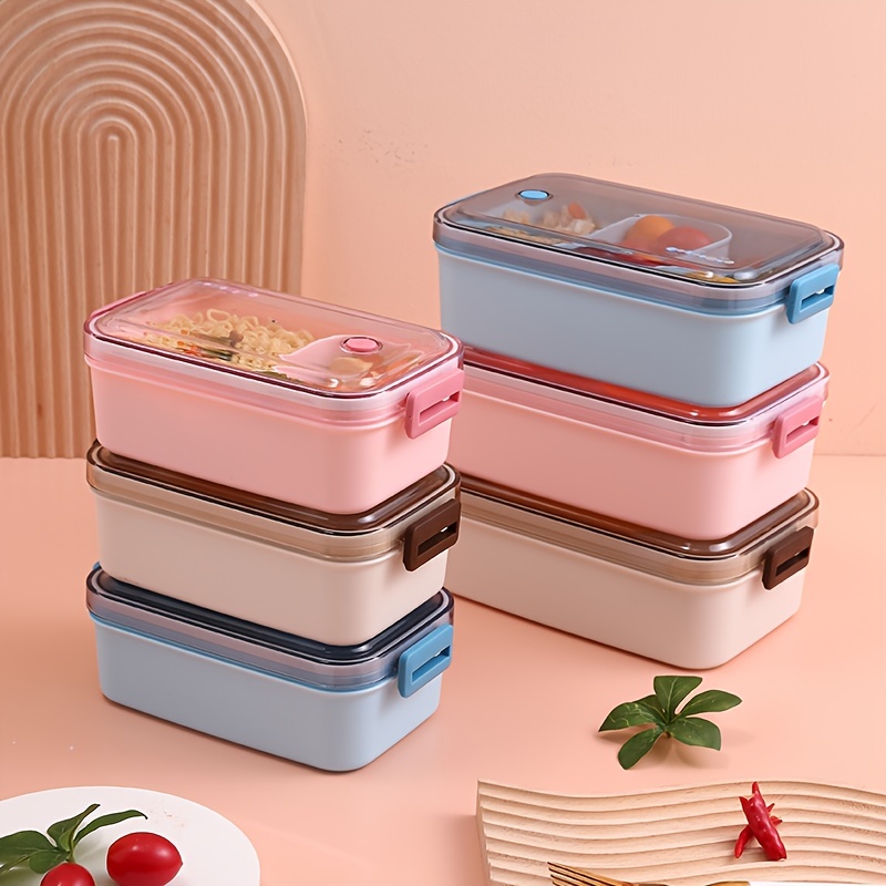 Wheat Straw Bento Box, Split Shelf Preservation Box, Disposable Rectangular  Microwave Oven, Student Office Lunch Box, Lunch Box