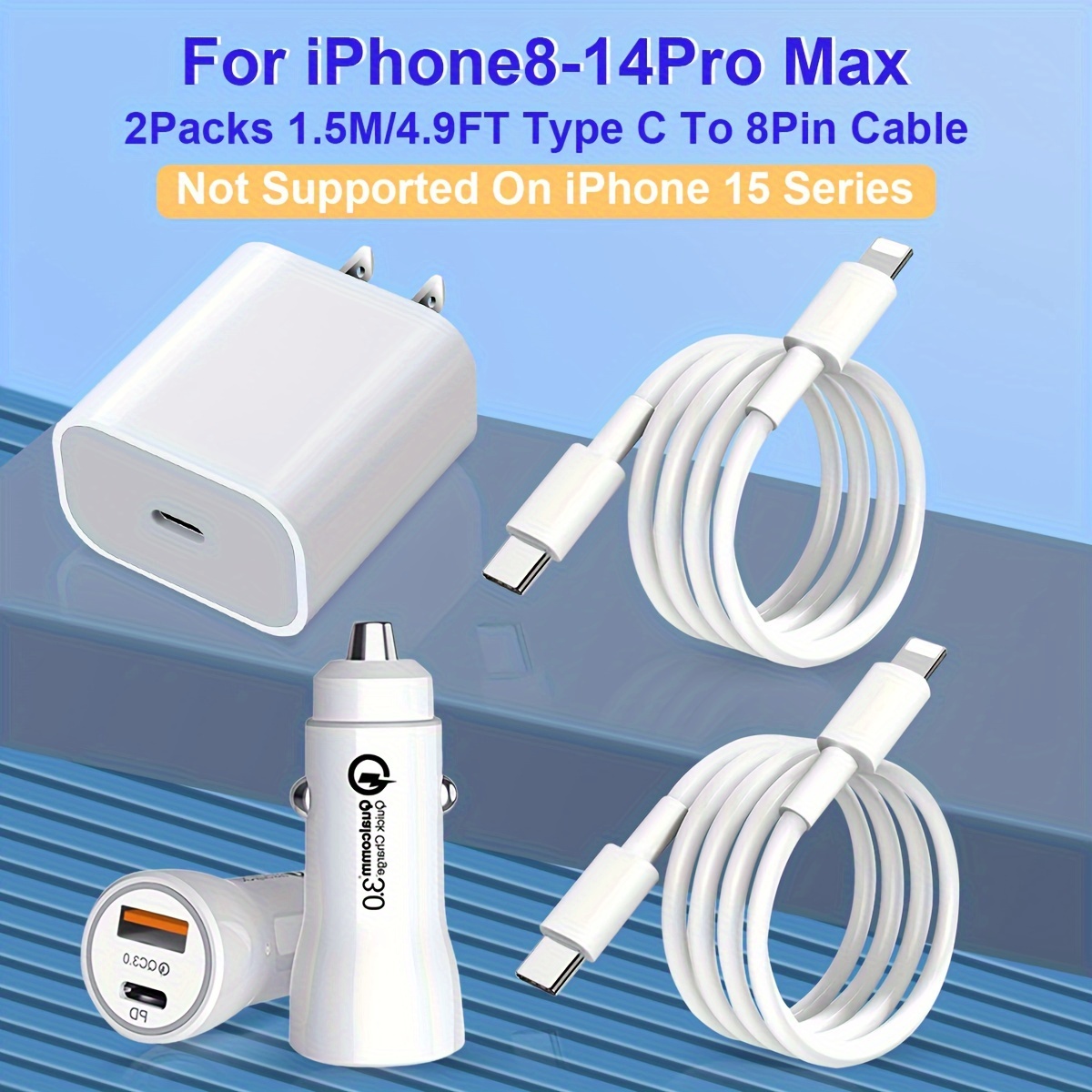 Cargador de coche USB C de 120 W para iPhone 15 Pro, JOYROOM 3 puertos  adaptador de cargador de coche súper rápido PD 100W y 35W QC 4.0 Cargador  de