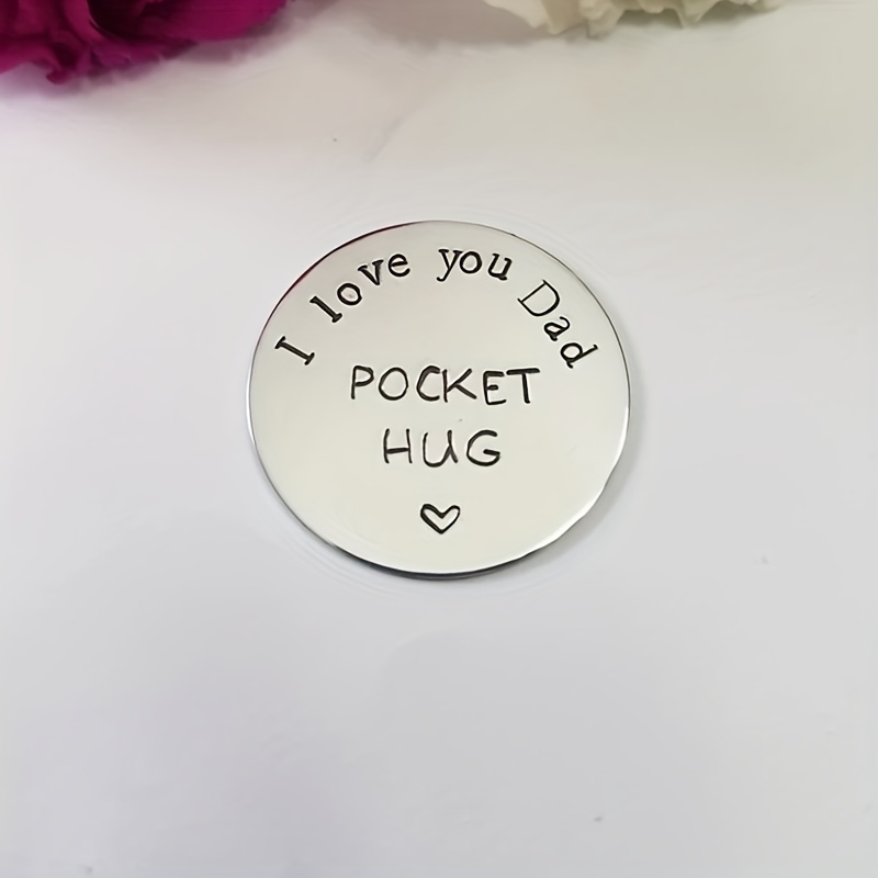 DAD POCKET HUG - I Love you Daddy - Heart shaped - Love You Dad - Dad –  Butterfly Crafts