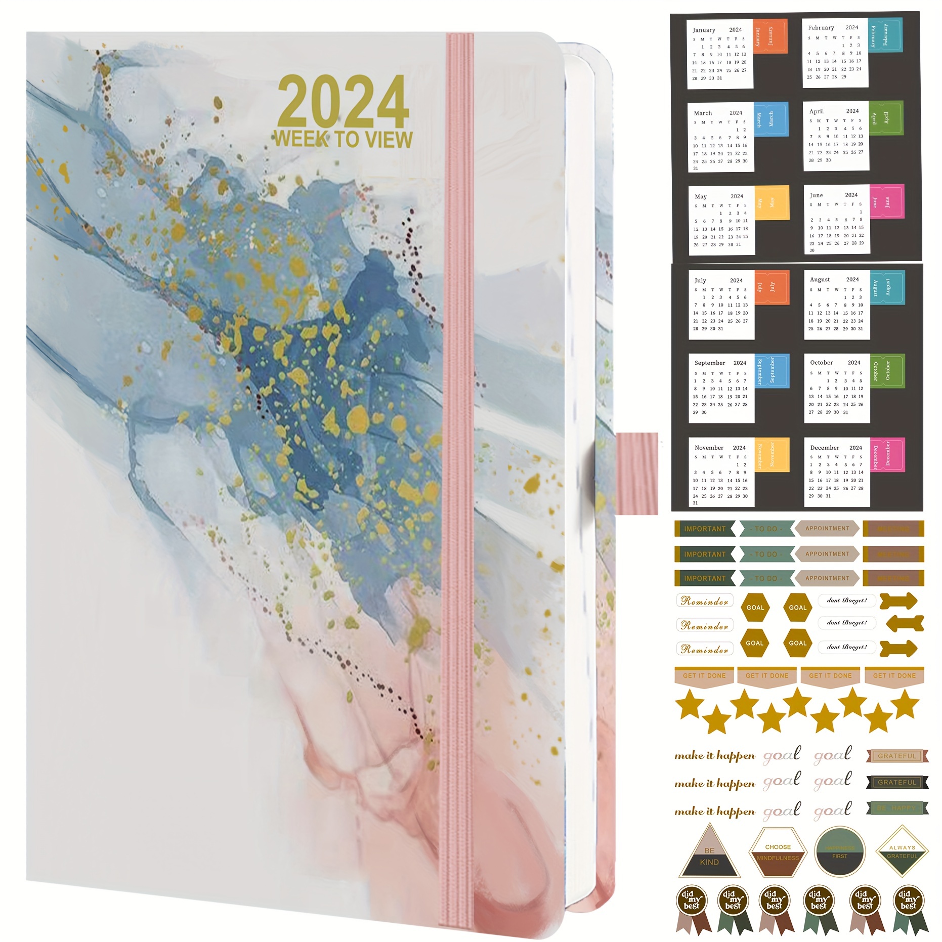 2022 New 1pc Colorful Journal Notebook Girls Personal Diary Writing Book  Reminder Gift For Women And Girls 200 Pages