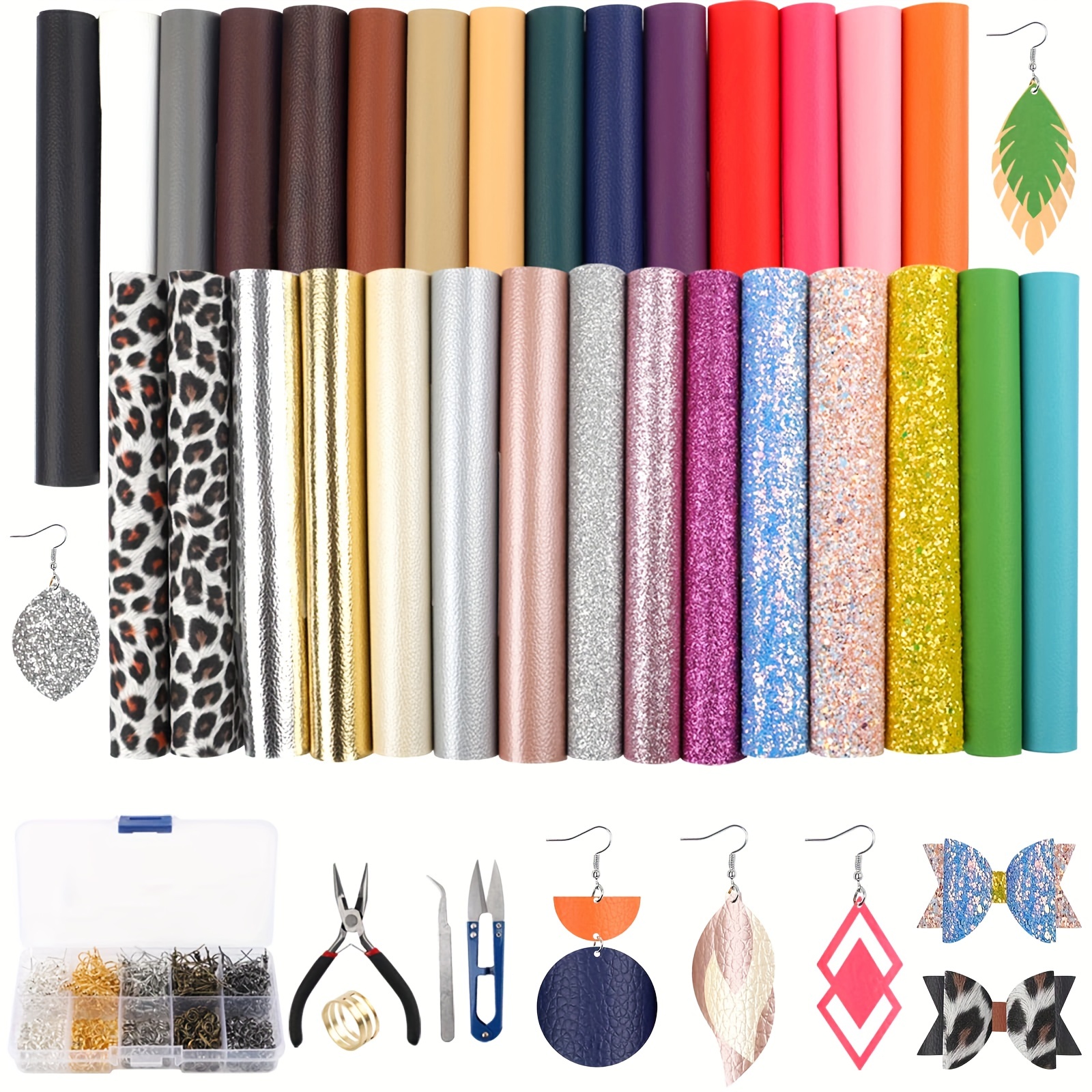 1 Roll Leather Fabric Leather Scraps Leather Sewing Leather Craft Kits  Leather Tool Leather Earring Making Kit Leather for Jewelry Making Leather  Hide