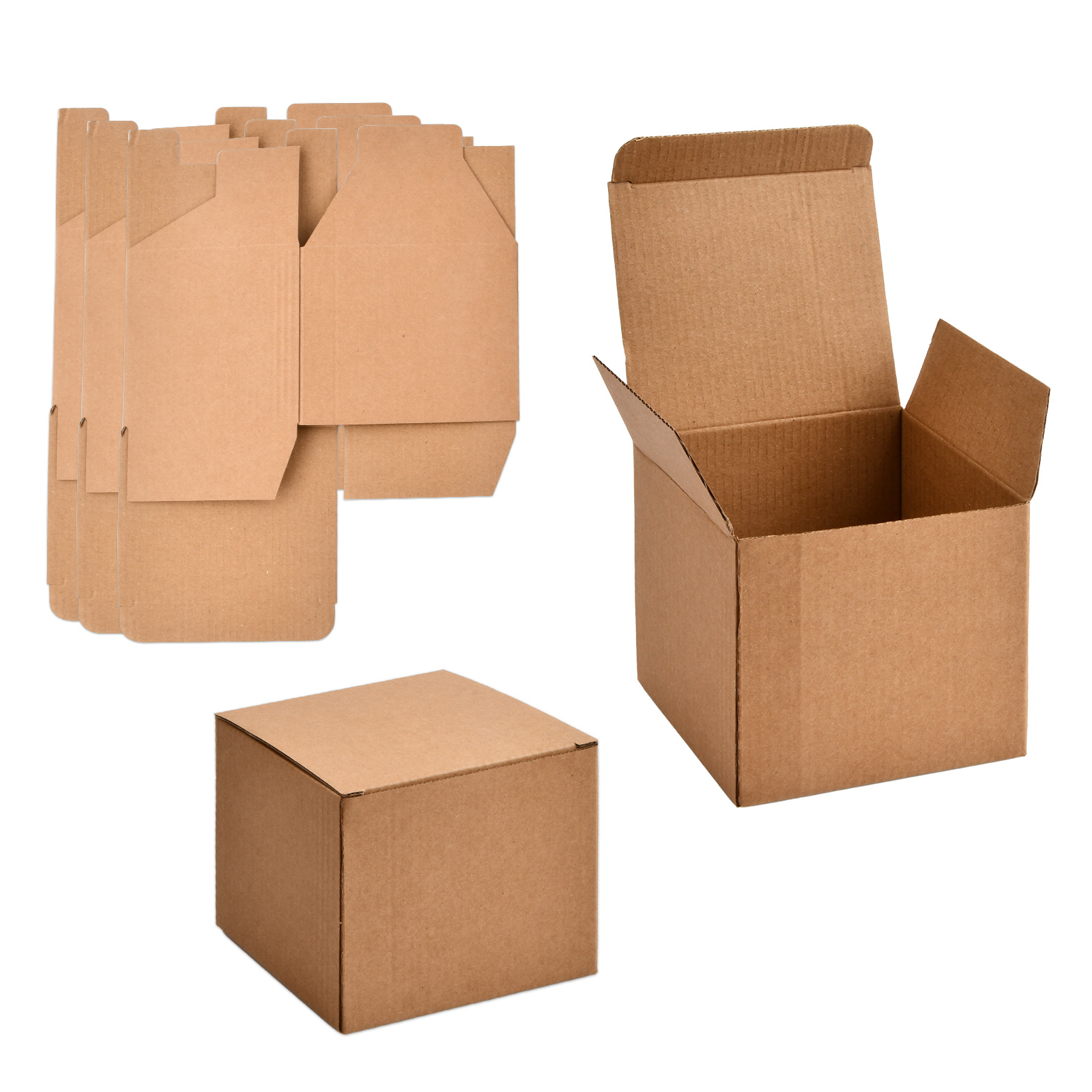 Cajas pequeñas de cartón corrugado de 9 x 6 x 4 pulgadas, caja de correo de  cartón reciclable para almacenamiento y envío, paquete de 20