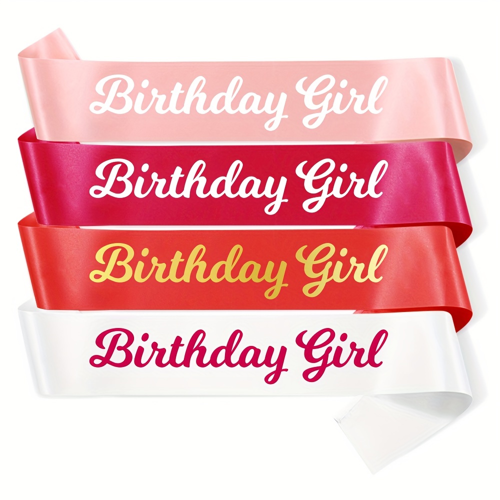 TEUVO 12 pezzi Compleanno Fascia Birthday Girl Sashes per Donne e