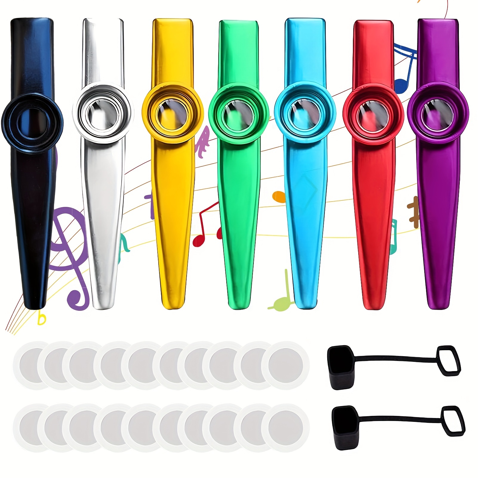 1 Random Color Kazoo Flute Instrument With 3 Flute Membranes Portable  Mouthpiece Kazoo Instrument Easy Learn Musical Instruments