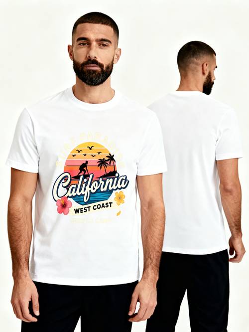 plus size california retro casual round neck top mens t shirt short suitable for machine washable funny tshirts black friday deals cheap mens apparel