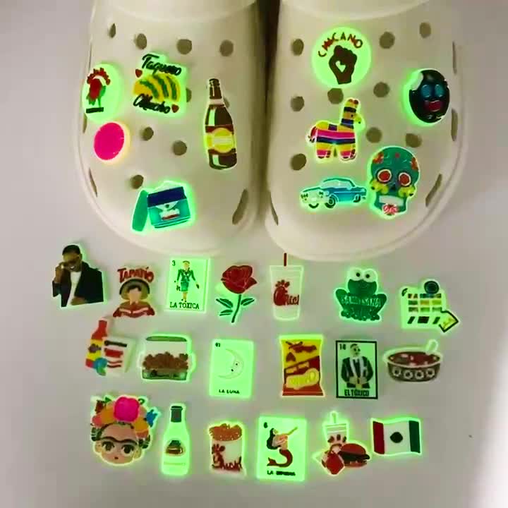 Random Luminous Series Shoe Charms Accessories Shining Shoe - Temu Australia