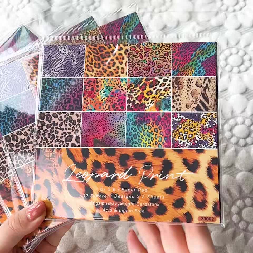 Animal Print Scrapbook Paper 8.5 x 11 Inches, 40 Pages: 20 Double Sided  Sheets with 10 Designs